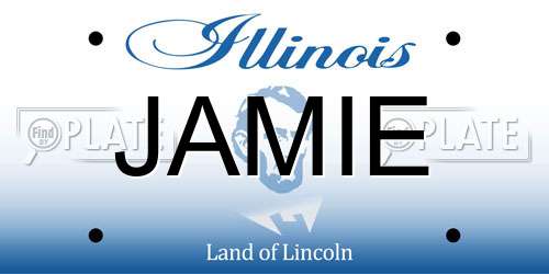 JAMIE Illinois License Plate