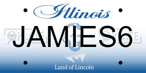 JAMIES6 Illinois License Plate