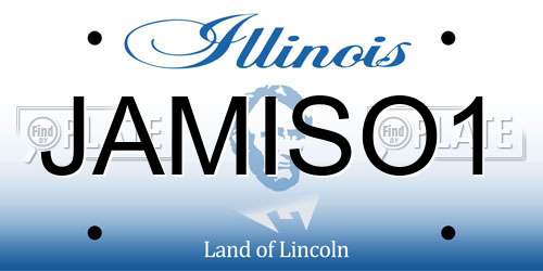 JAMISO1 Illinois License Plate