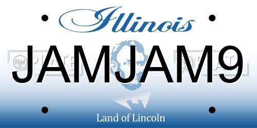 JAMJAM9 Illinois License Plate