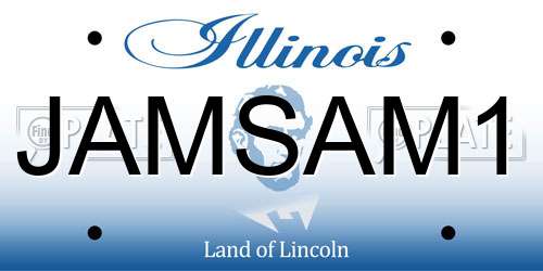 JAMSAM1 Illinois License Plate