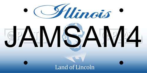 JAMSAM4 Illinois License Plate