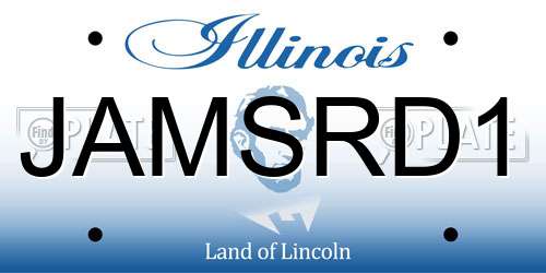 JAMSRD1 Illinois License Plate