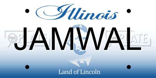 JAMWAL Illinois License Plate