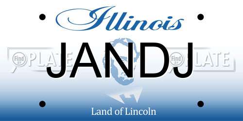 JANDJ Illinois License Plate