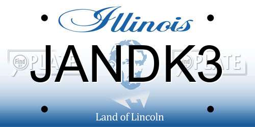 JANDK3 Illinois License Plate