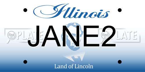 JANE2 Illinois License Plate