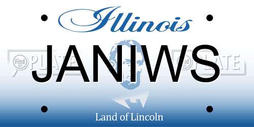 JANIWS Illinois License Plate