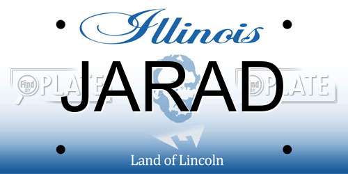 JARAD Illinois License Plate