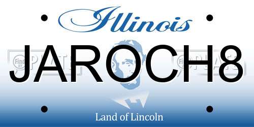 JAROCH8 Illinois License Plate