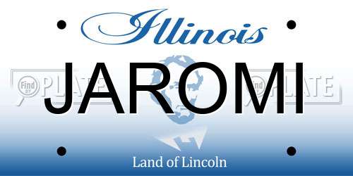 JAROMI Illinois License Plate