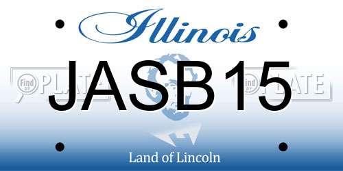 JASB15 Illinois License Plate