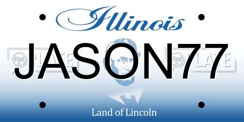 JASON77 Illinois License Plate