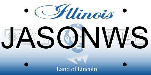 JASONWS Illinois License Plate