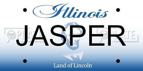 JASPER Illinois License Plate