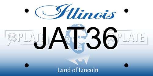 JAT36 Illinois License Plate