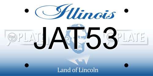 JAT53 Illinois License Plate