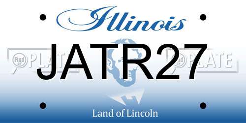 JATR27 Illinois License Plate