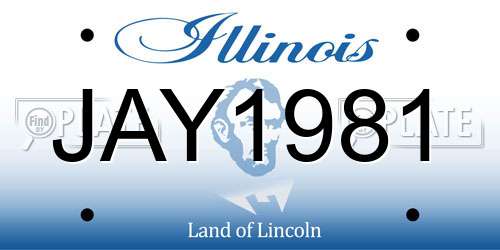 JAY1981 Illinois License Plate