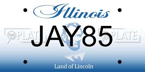 JAY85 Illinois License Plate