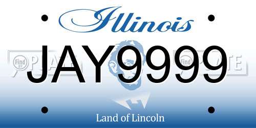 JAY9999 Illinois License Plate