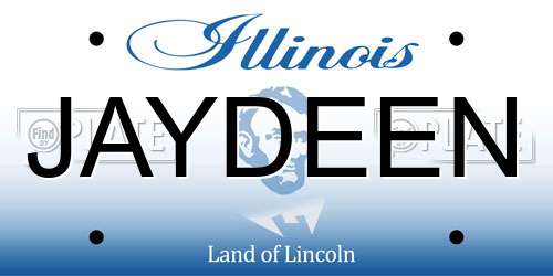 JAYDEEN Illinois License Plate