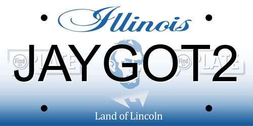 JAYGOT2 Illinois License Plate