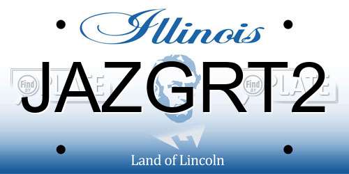 JAZGRT2 Illinois License Plate