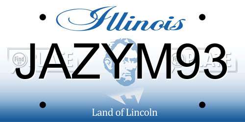 JAZYM93 Illinois License Plate
