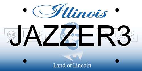 JAZZER3 Illinois License Plate