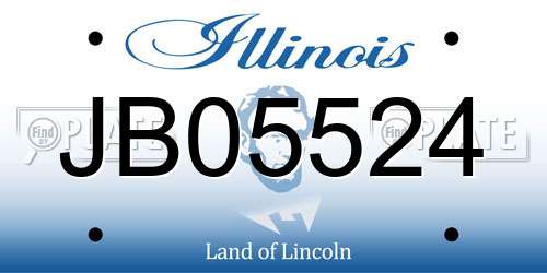 JB05524 Illinois License Plate