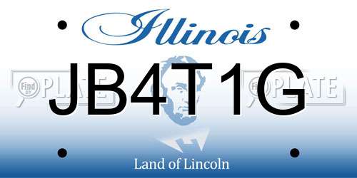 JB4T1G Illinois License Plate