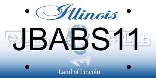 JBABS11 Illinois License Plate
