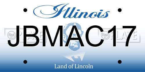 JBMAC17 Illinois License Plate