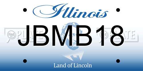 JBMB18 Illinois License Plate