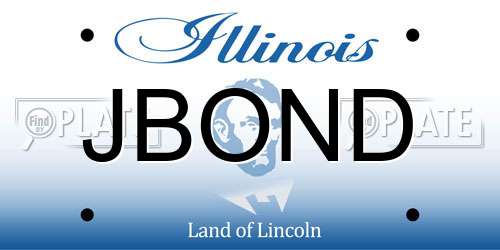 JBOND Illinois License Plate