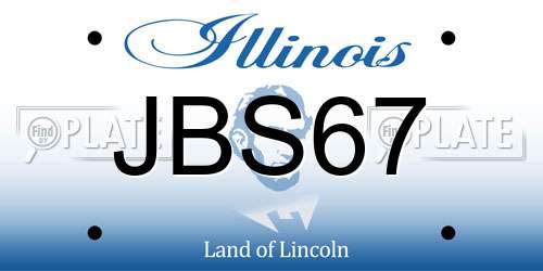 JBS67 Illinois License Plate