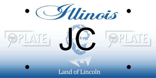 JC Illinois License Plate