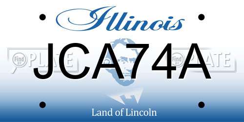 JCA74A Illinois License Plate
