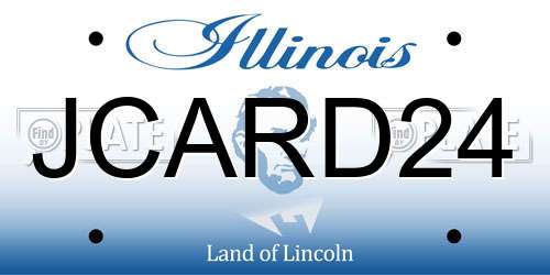 JCARD24 Illinois License Plate