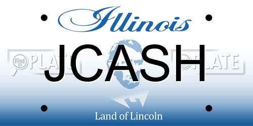 JCASH Illinois License Plate