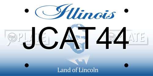 JCAT44 Illinois License Plate