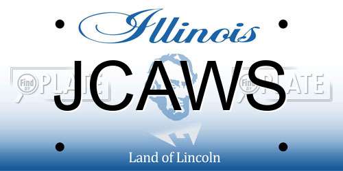 JCAWS Illinois License Plate