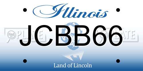 JCBB66 Illinois License Plate