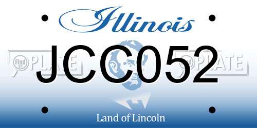 JCC052 Illinois License Plate