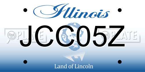 JCC05Z Illinois License Plate