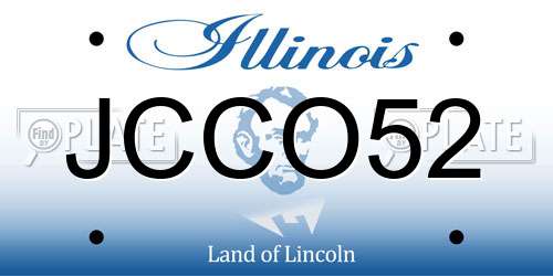 JCCO52 Illinois License Plate