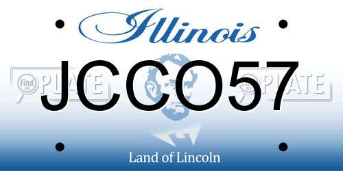 JCCO57 Illinois License Plate