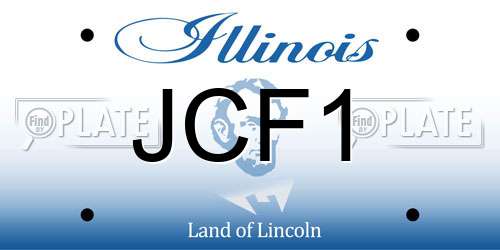 JCF1 Illinois License Plate