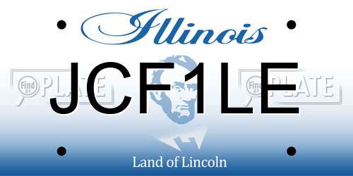 JCF1LE Illinois License Plate